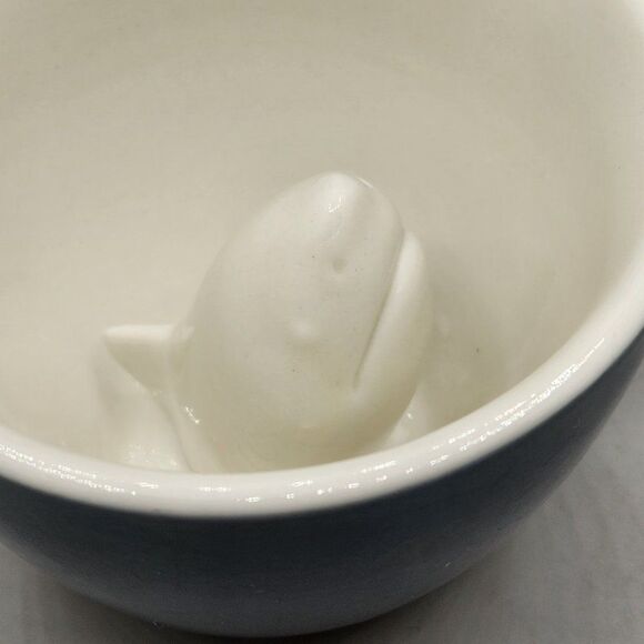 Creature Cup Shark Sea Animal 3D Peek A Boo Blue Coffee Tea Mug Ceramic Novelty - Picture 2 of 10